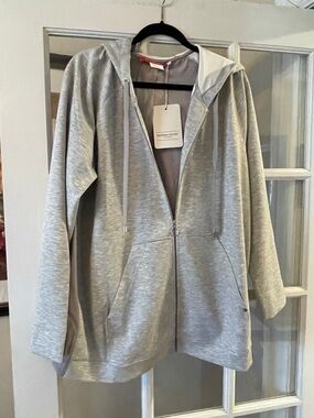 NWT MARINA RINALDI gray sporty jacket in MR sz L 16-18